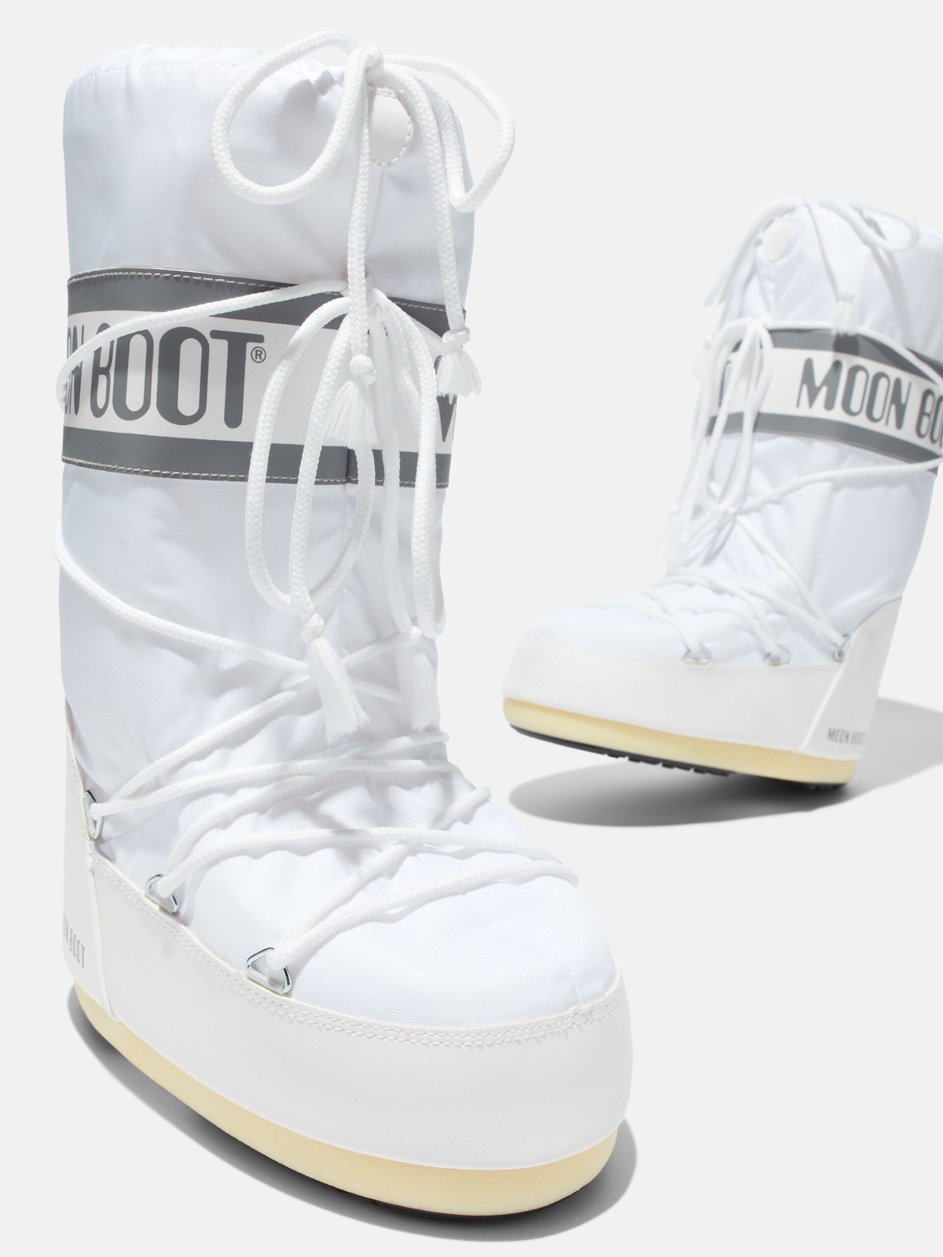 Icon Nylon Boots, White